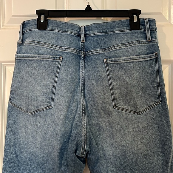 Frame Le Sylvie crop raw hem blue jean size 34 - Picture 6 of 11